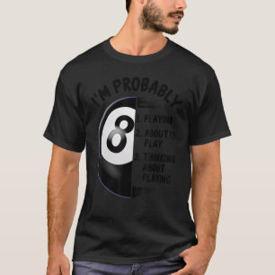 8 Ball Pool Billardspieler T-Shirt
