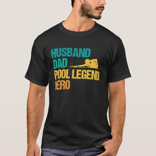 8 ball pool billiard for a Pool Husband T-Shirt (Vorderseite)