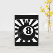 8 Ball Pool Billiard Player Karte (Gelbe Blume)