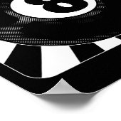 8 Ball Pool Billiard Player Poster (Ecke)