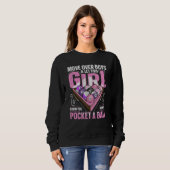 8 ball pool billiard Quote for a Pool Player Girl Sweatshirt (Vorne ganz)