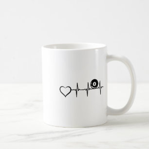 8-Ball Pool Billiards - Herzschlag von Billiard Kaffeetasse