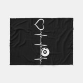 8-Ball Pool Billiards - Pool Billiard Herzschlag E Fleecedecke (Vorderseite (Horizontal))