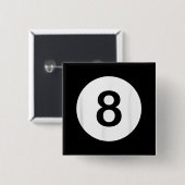 8 Ball Pool Hall T-Shirts, Shark Lover Geschenk Button (Vorne & Hinten)