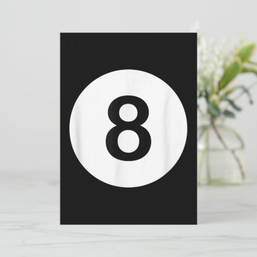 8 Ball Pool Hall T-Shirts, Shark Lover Geschenk Dankeskarte (Stehend Vorderseite)