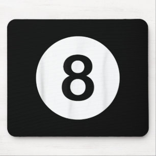 8 Ball Pool Hall T-Shirts, Shark Lover Geschenk Mousepad