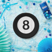 8 Ball Pool Hall T-Shirts, Shark Lover Geschenk Pappteller (Party)