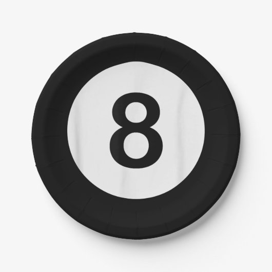 8 Ball Pool Hall T-Shirts, Shark Lover Geschenk Pappteller (Vorderseite)