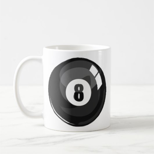 8 Ball-Pool Kaffeetasse (Links)