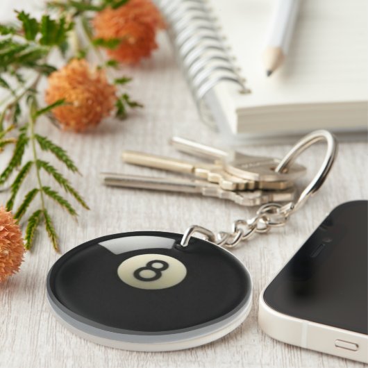 8 Ball-Pool-Tasche Identifikations-UMBAU oder Schlüsselanhänger (Vorderseite rechts)