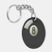 8 Ball-Pool-Tasche Identifikations-UMBAU oder Schlüsselanhänger (Vorderseite links)
