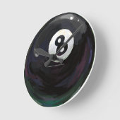 8 Ball Runde Wanduhr (Winkel)