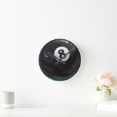 8 Ball Runde Wanduhr (Zuhause)