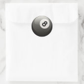 8 BALL RUNDER AUFKLEBER (Tasche)