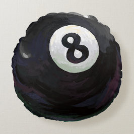 8 Ball Rundes Kissen