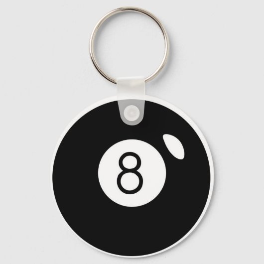 8 Ball Schlüsselanhänger (Vorderseite)