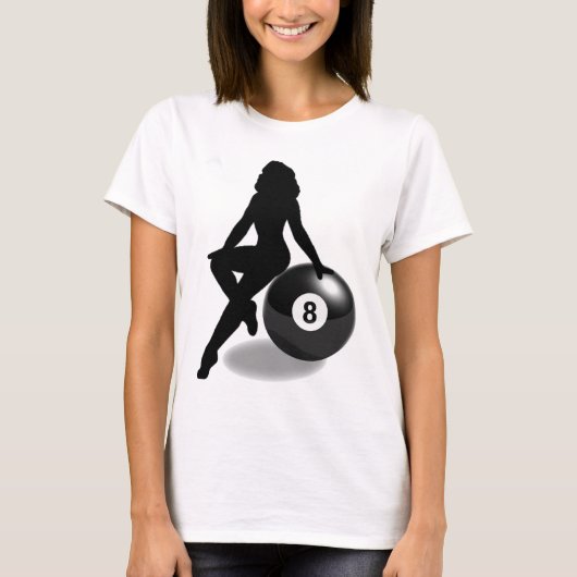 8 Ball-Silhouette T-Shirt (Vorderseite)
