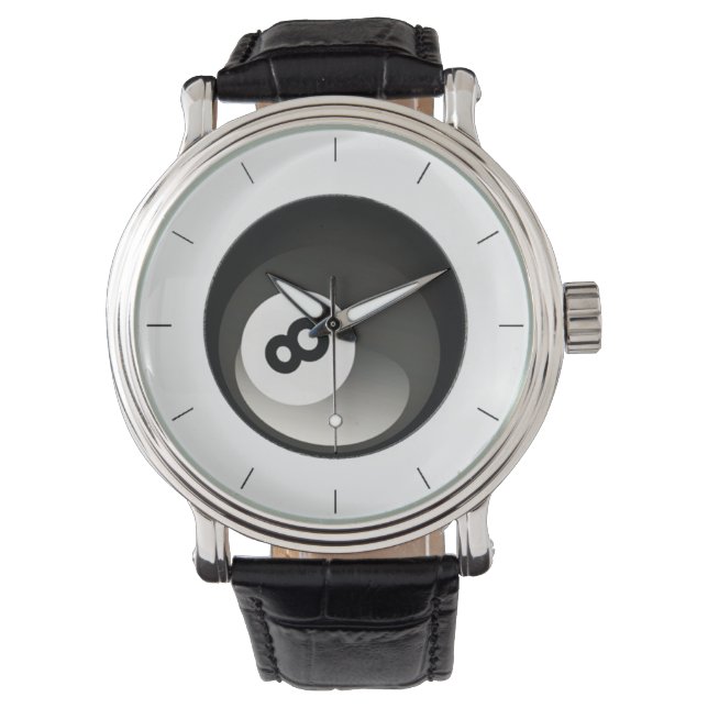8 Ball Spiele Armbanduhr (Vorderseite)