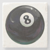 8 Ball Steinuntersetzer (Vorderseite)