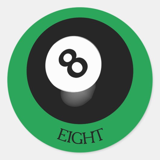 8 Ball Sticker (Vorderseite)