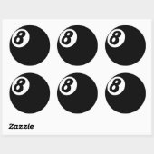 8 Ball Sticker (Blatt)