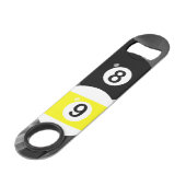 8 Ball-und 9 Ball-Flaschen-Öffner Speed Flaschenöffner (Vorderseite Schrägansicht)