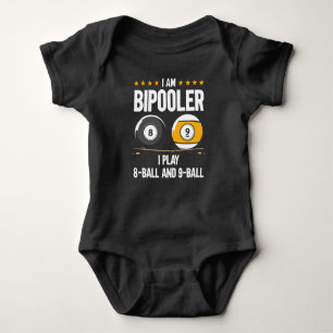 8 Ball und 9 Ball Spaß Funny Billiard Baby Strampler