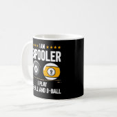 8 Ball und 9 Ball Spaß Funny Billiard Kaffeetasse (Vorderseite Links)
