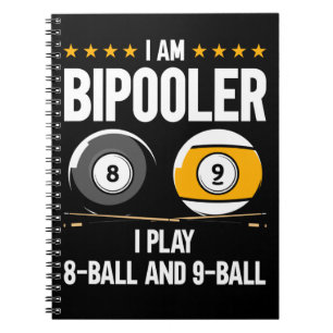 8 Ball und 9 Ball Spaß Funny Billiard Notizblock