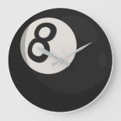 8 Ball Wall Clock Große Wanduhr (Vorderseite)