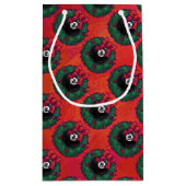8 Ball Weihnachtskranz Kleine Geschenktüte (Rückseite)