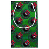 8 Ball Weihnachtskranz Kleine Geschenktüte (Rückseite)