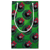 8 Ball Weihnachtskranz Kleine Geschenktüte (Vorderseite)