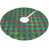 8 Ball Weihnachtskranz Polyester Weihnachtsbaumdecke (Schrägansicht)