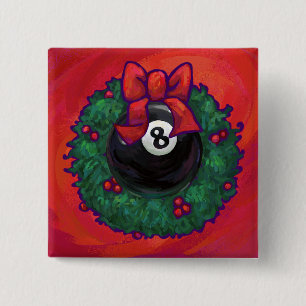 8 Ball Weihnachtsrad Red Button