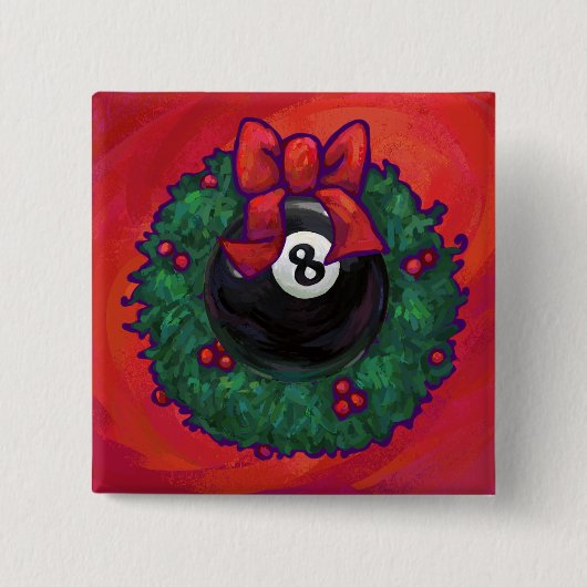 8 Ball Weihnachtsrad Red Button (Vorderseite)