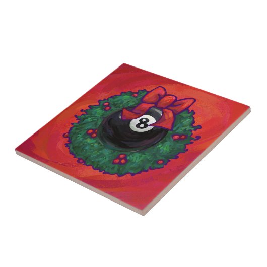 8 Ball Weihnachtsrad Red Fliese (Seite)
