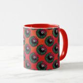 8 Ball Weihnachtsrad Red Tasse (VorderseiteRechts)
