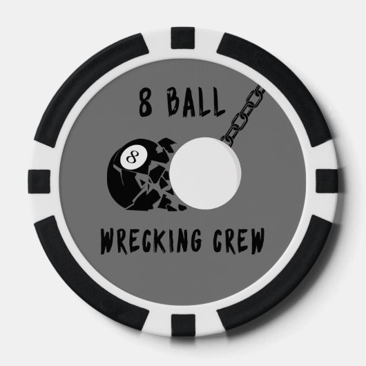 8 Ball Wrecking-Crew Pokerchips (Vorderseite)