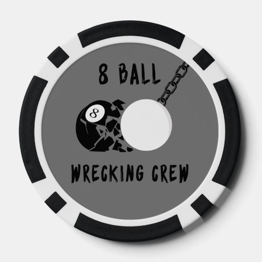 8 Ball Wrecking-Crew Pokerchips (Rückseite)