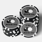 8 Ball Wrecking-Crew Pokerchips (Stapel)