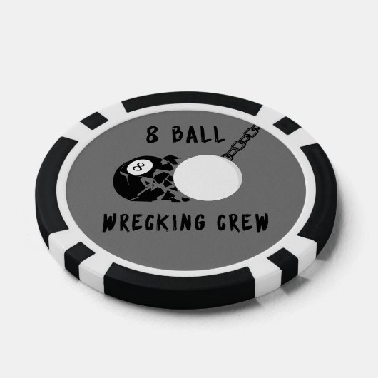 8 Ball Wrecking-Crew Pokerchips (Einzeln)