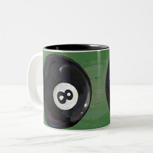 8 Ball Zweifarbige Tasse (Vorderseite Links)