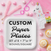 8 Benutzerdefinierte Personalisierte GRILLEN 9" Te Pappteller (Party)