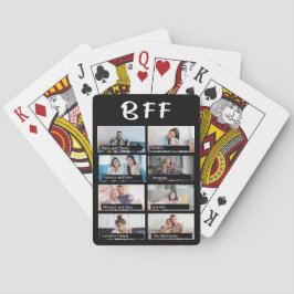8 benutzerdefiniertes Foto-Raster Collage Friends  Spielkarten