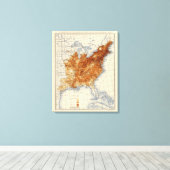 8 Bevölkerung 1850 Leinwanddruck (Insitu (Holzboden))