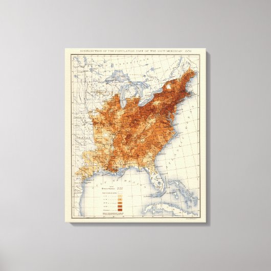 8 Bevölkerung 1850 Leinwanddruck (Vorderseite)