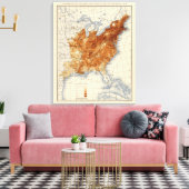 8 Bevölkerung 1850 Leinwanddruck (Insitu (Wohnzimmer))