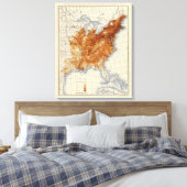 8 Bevölkerung 1850 Leinwanddruck (Insitu (Schlafzimmer))