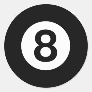 8 Billard Billard Billard Billard Tischkostüme Ach Runder Aufkleber